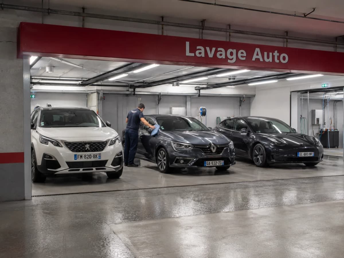 Centre de lavage auto partenaire avec parking gratuit